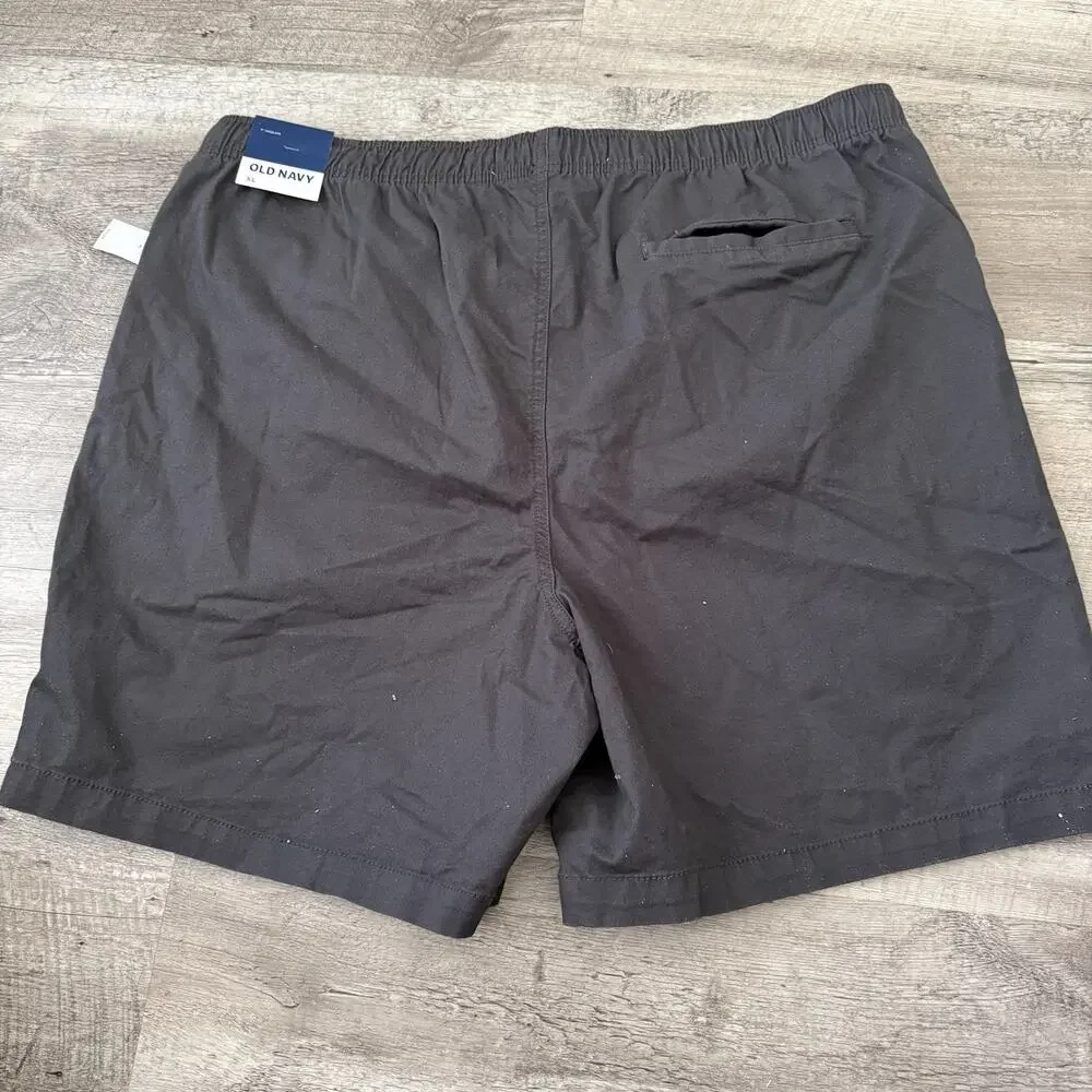 Old Navy Jogger Shorts Mens XL Gray Built-In Flex Pull-On Elastic Waist NEW